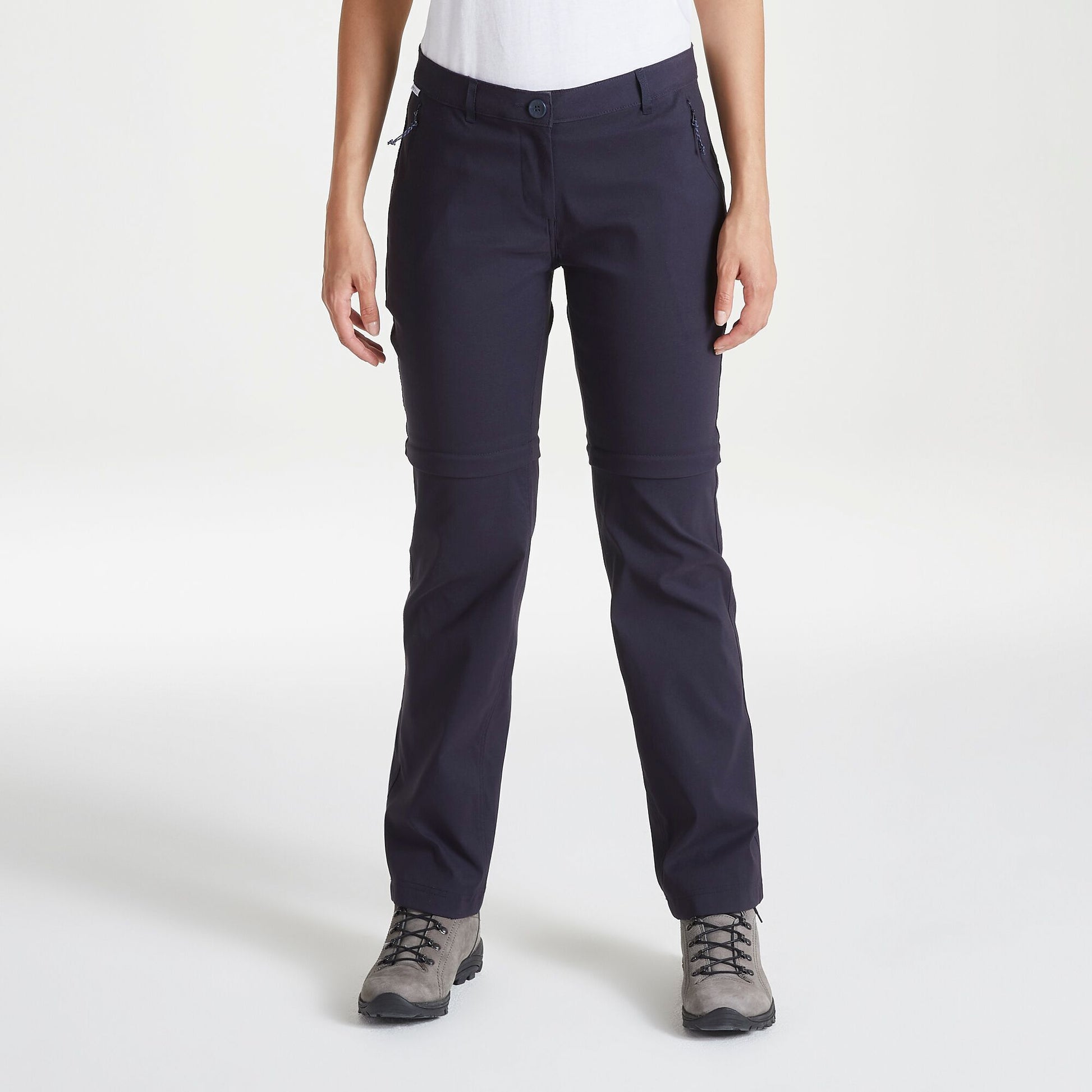 Dark Navy - Lifestyle - Craghoppers Womens-Ladies Kiwi Pro II Convertible Trousers
