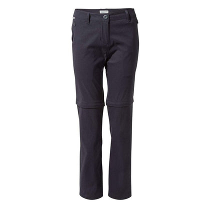 Dark Navy - Front - Craghoppers Womens-Ladies Kiwi Pro II Convertible Trousers