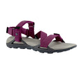 Charcoal-Raspberry - Back - Craghoppers Womens-Ladies Lady Locke Sandals