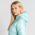 Poolside Green - Close up - Craghoppers Womens-Ladies Expolite Hooded Jacket