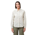 Sea Salt White - Back - Craghoppers Womens-Ladies Kiwi II Long-Sleeved Shirt