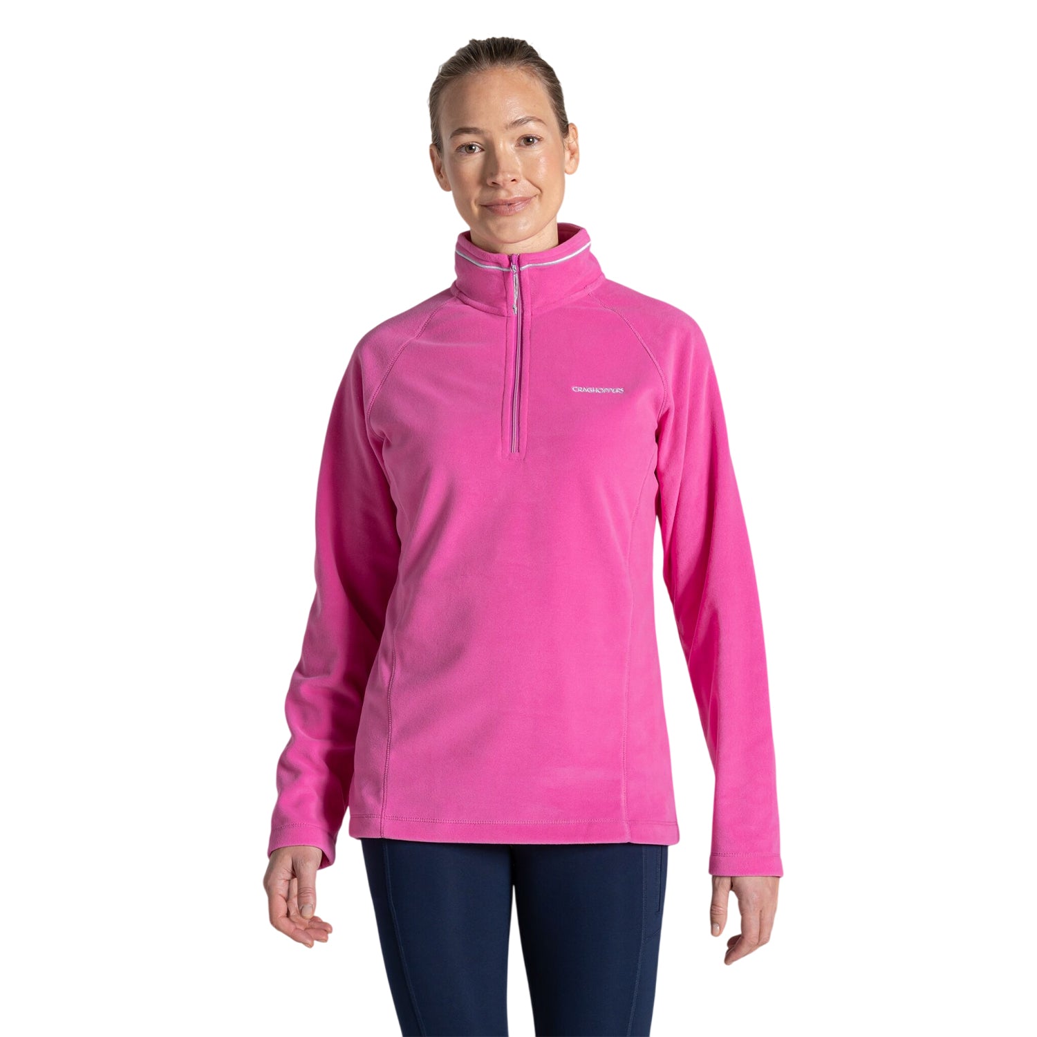 Damask Rose - Side - Craghoppers Womens-Ladies Miska VI Half Zip Fleece