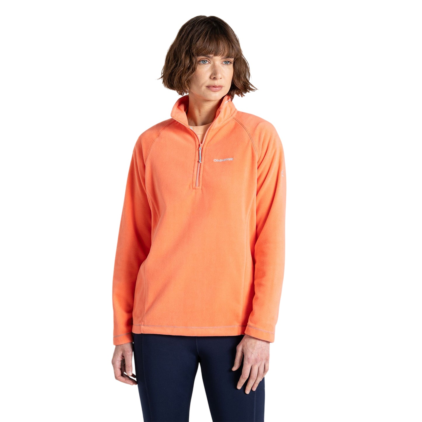 Fusion Coral - Side - Craghoppers Womens-Ladies Miska VI Half Zip Fleece