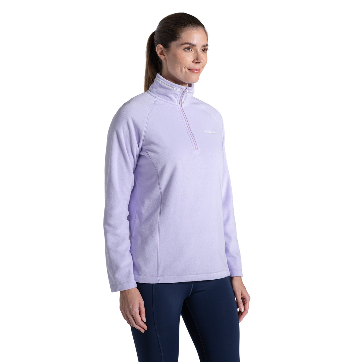 Parma Violet - Side - Craghoppers Womens-Ladies Miska VI Half Zip Fleece