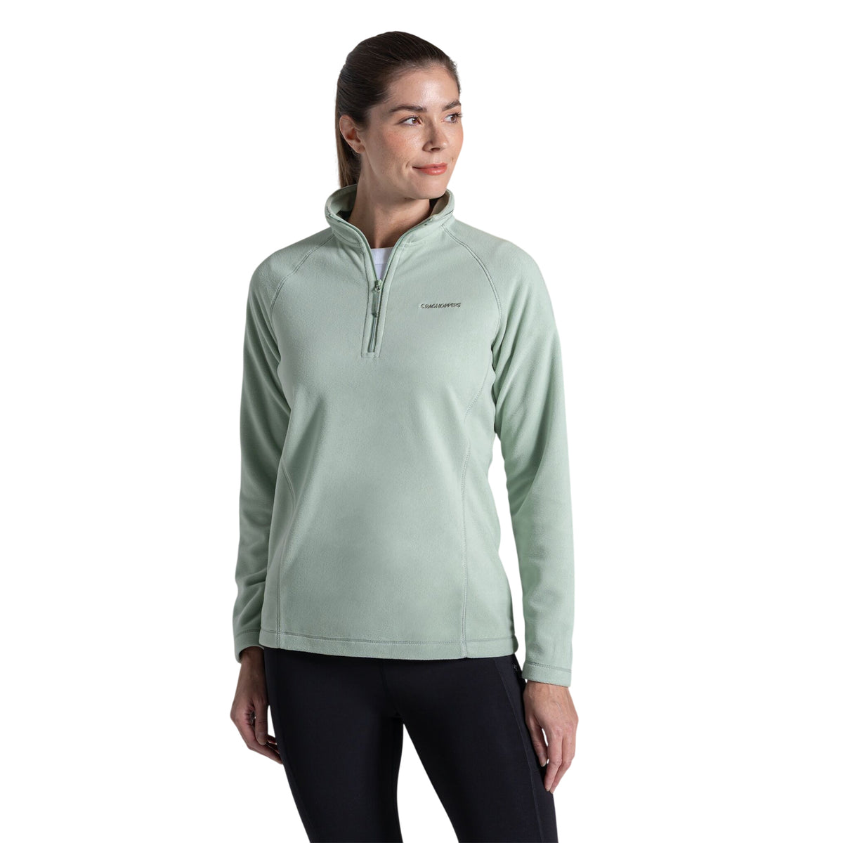Iced Matcha - Side - Craghoppers Womens-Ladies Miska VI Half Zip Fleece