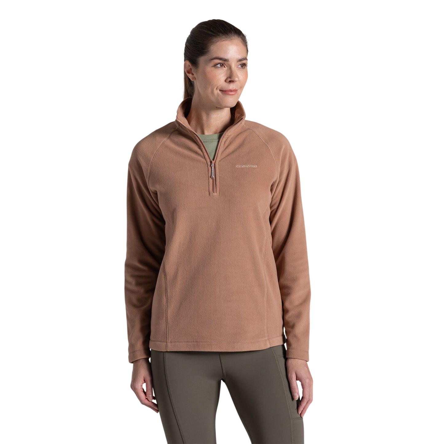 Umber - Side - Craghoppers Womens-Ladies Miska VI Half Zip Fleece