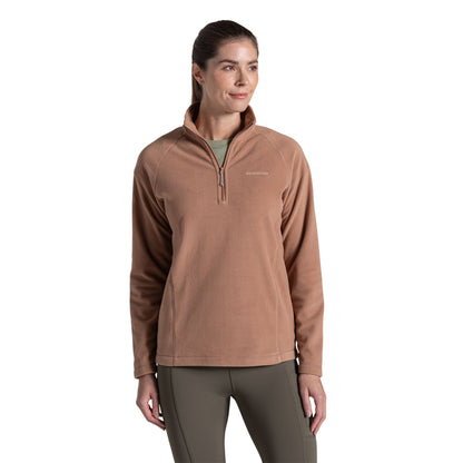 Umber - Side - Craghoppers Womens-Ladies Miska VI Half Zip Fleece