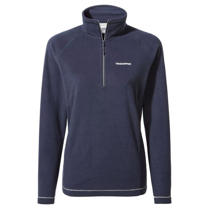 Navy - Pack Shot - Craghoppers Womens-Ladies Miska VI Half Zip Fleece