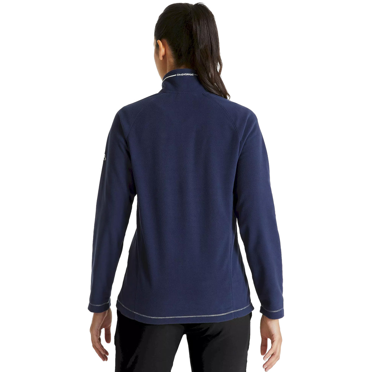 Navy - Close up - Craghoppers Womens-Ladies Miska VI Half Zip Fleece