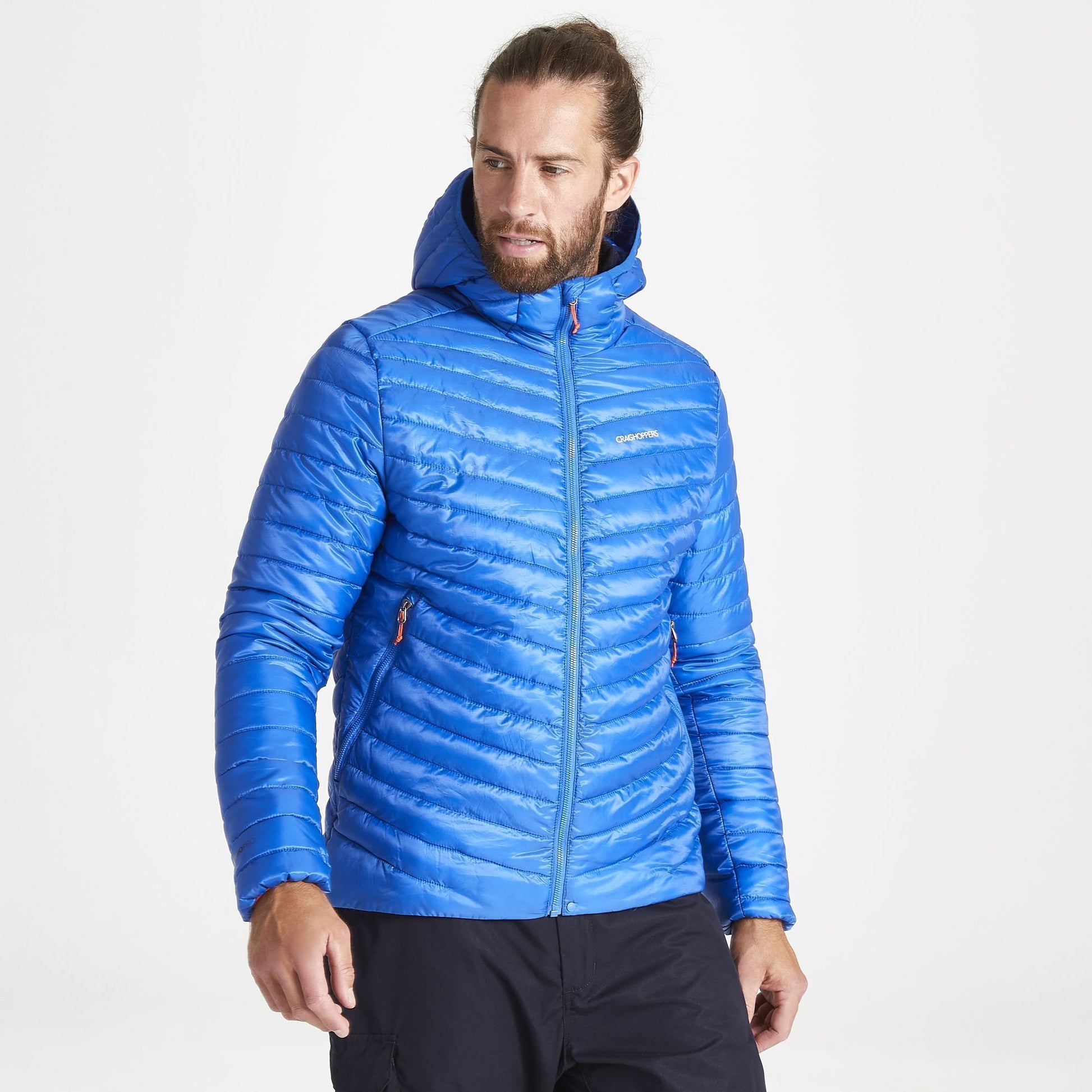Avalanche Blue - Back - Craghoppers Mens Expolite Hooded Padded Jacket