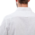 White - Close up - Craghoppers Mens Villar Marl Shirt
