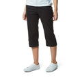 Black - Back - Craghoppers Womens-Ladies Kiwi Pro II Cropped Trousers