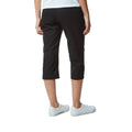 Black - Side - Craghoppers Womens-Ladies Kiwi Pro II Cropped Trousers