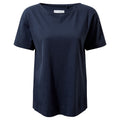 Navy - Front - Craghoppers Womens-Ladies Salma Short-Sleeved Top