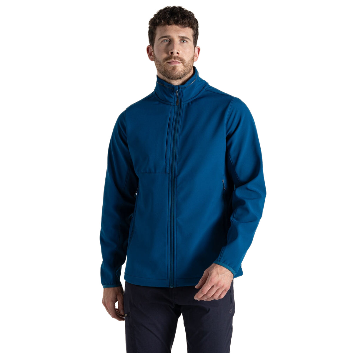 Poseidon Blue - Pack Shot - Craghoppers Mens Expert Basecamp Soft Shell Jacket