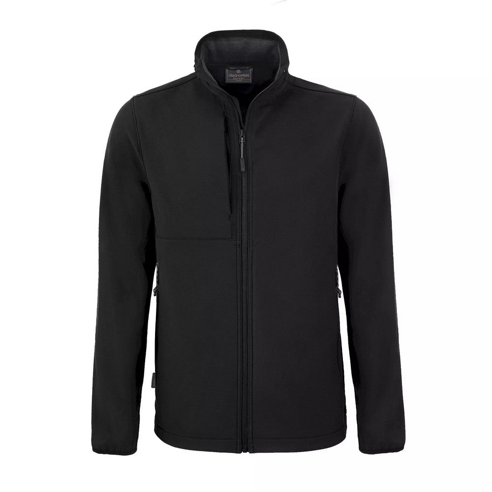 Black - Front - Craghoppers Mens Expert Basecamp Soft Shell Jacket