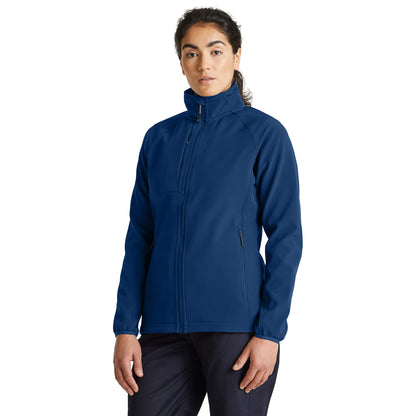 Poseidon Blue - Side - Craghoppers Womens-Ladies Expert Basecamp Soft Shell Jacket