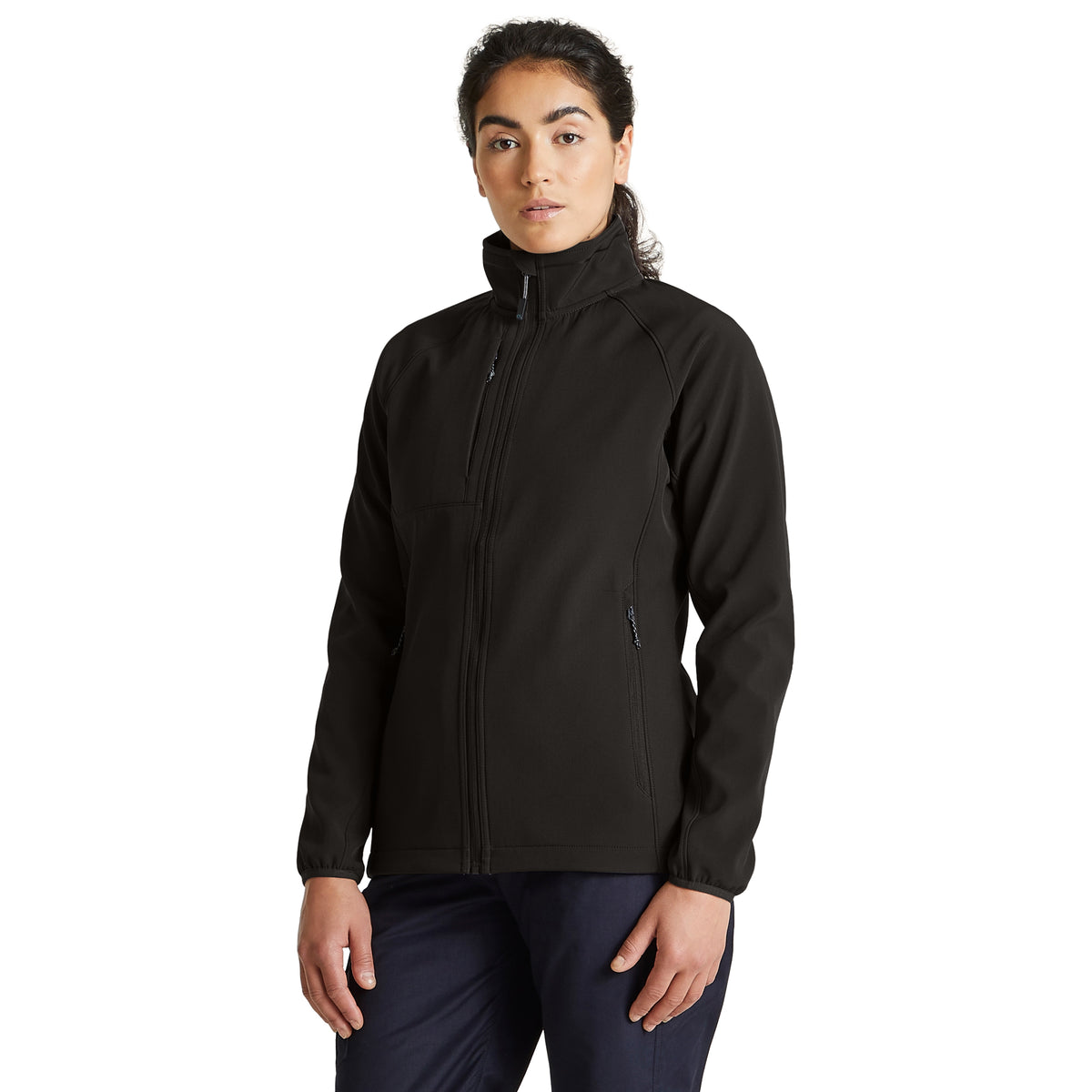 Black - Back - Craghoppers Womens-Ladies Expert Basecamp Soft Shell Jacket