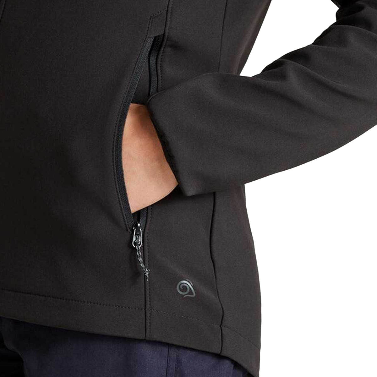 Black - Lifestyle - Craghoppers Womens-Ladies Expert Basecamp Soft Shell Jacket