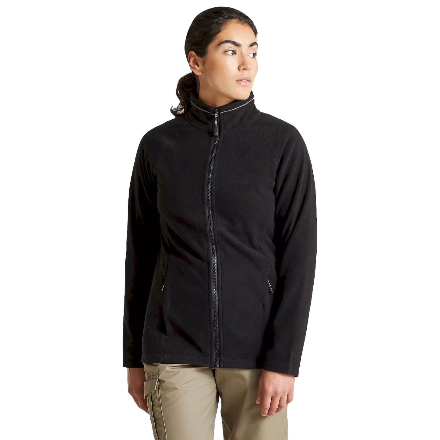 Black - Pack Shot - Craghoppers Womens-Ladies Expert Miska 200 Fleece Jacket