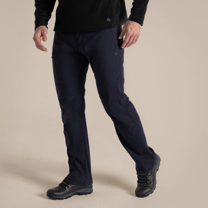 Dark Navy - Close up - Craghoppers Mens Expert Kiwi Pro Stretch Trousers