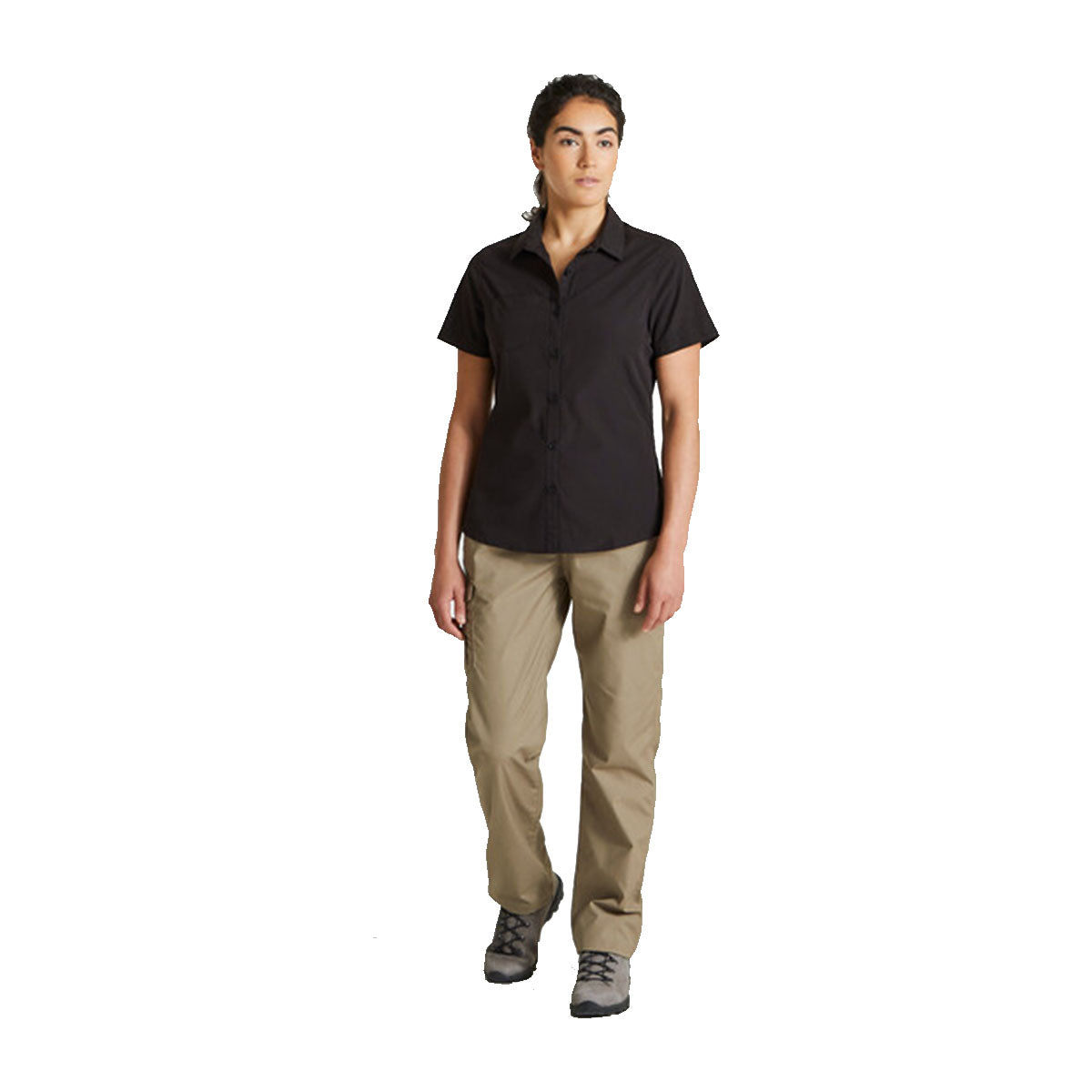 Black - Lifestyle - Craghoppers Womens-Ladies Expert Kiwi Short-Sleeved Shirt