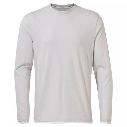 Silver Cloud - Front - Craghoppers Mens Coulter NosiBotanical Long-Sleeved T-Shirt