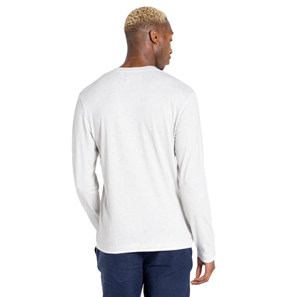 Silver Cloud - Back - Craghoppers Mens Coulter NosiBotanical Long-Sleeved T-Shirt