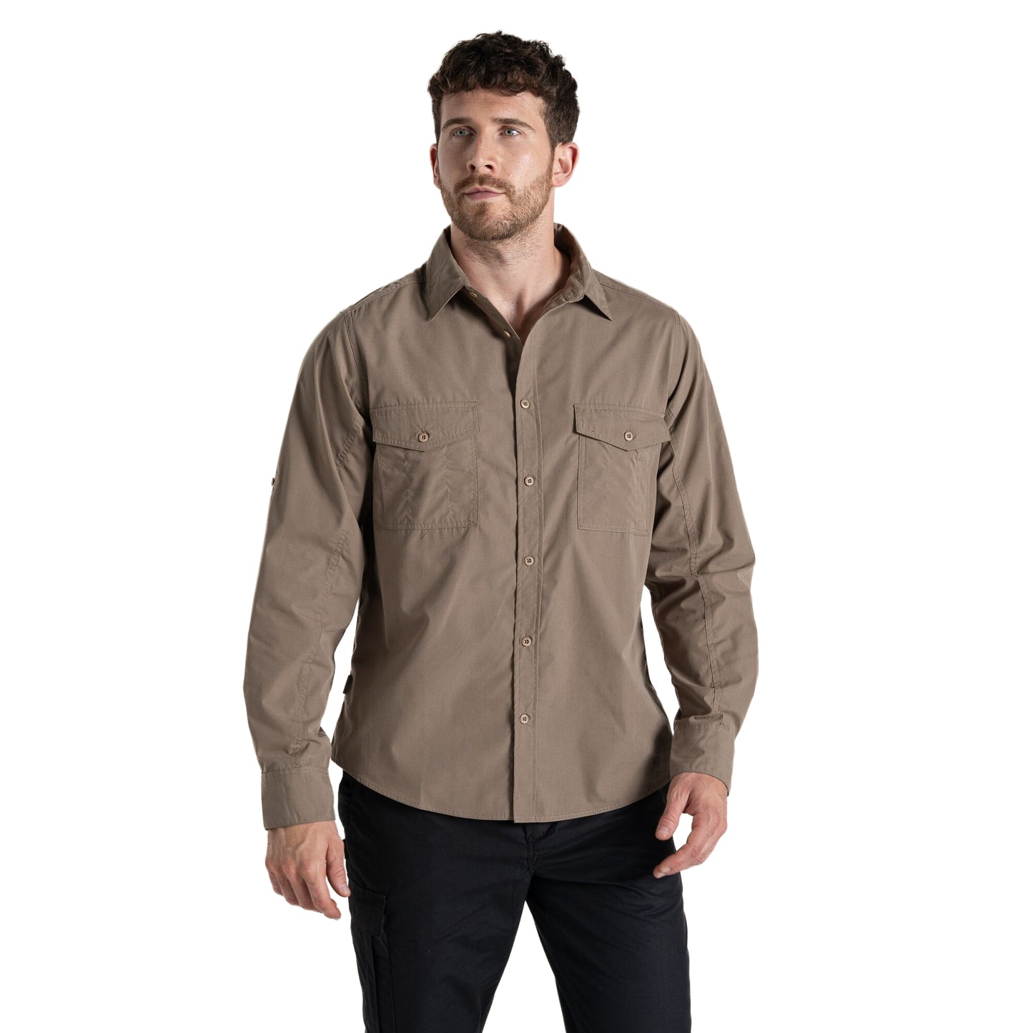 Pebble - Side - Craghoppers Mens Expert Kiwi Shirt
