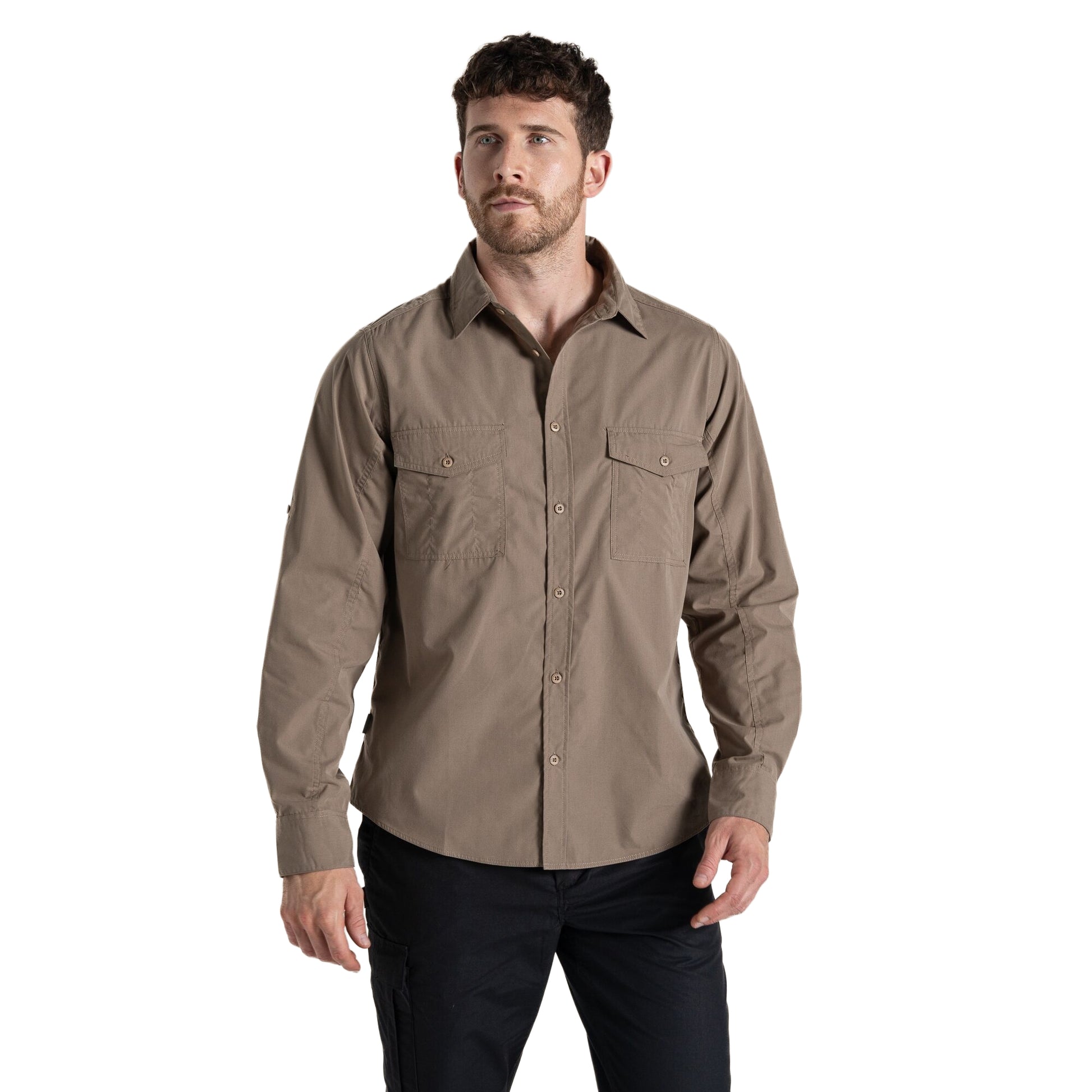 Pebble - Side - Craghoppers Mens Expert Kiwi Shirt