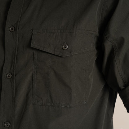 Dark Cedar Green - Pack Shot - Craghoppers Mens Expert Kiwi Shirt