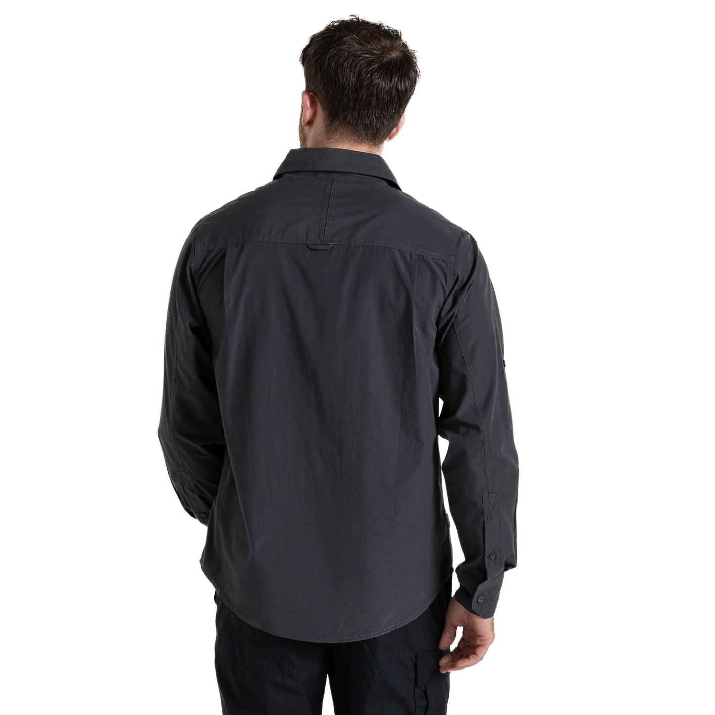 Carbon Grey - Back - Craghoppers Mens Expert Kiwi Shirt