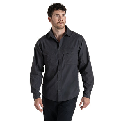 Carbon Grey - Side - Craghoppers Mens Expert Kiwi Shirt