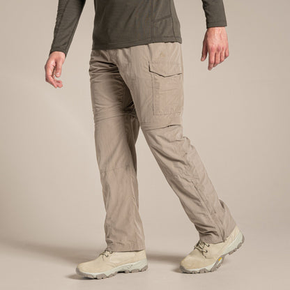 Pebble - Side - Craghoppers Mens Convertible Hiking Trousers