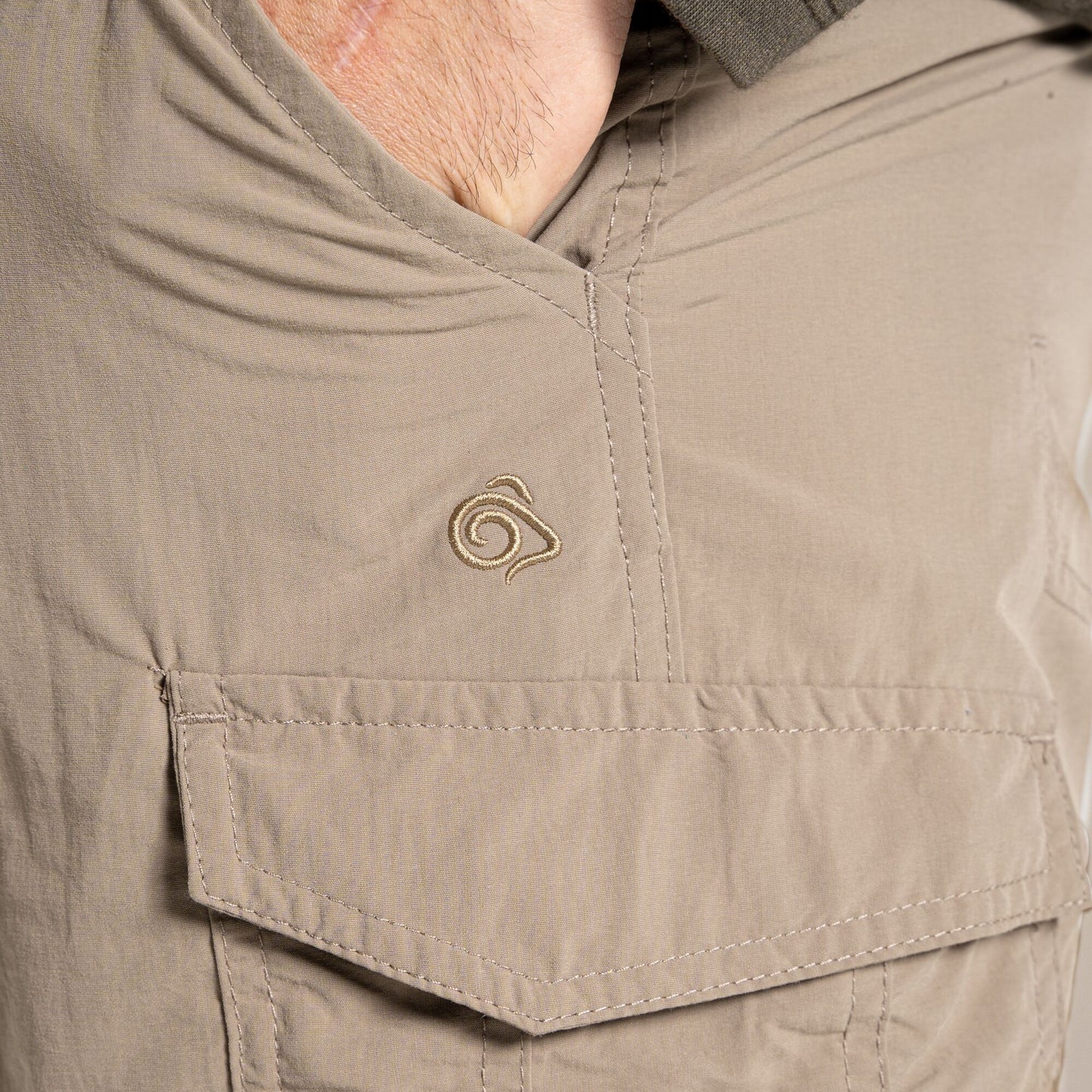 Pebble - Pack Shot - Craghoppers Mens Convertible Hiking Trousers
