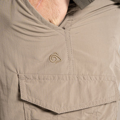 Pebble - Pack Shot - Craghoppers Mens Convertible Hiking Trousers