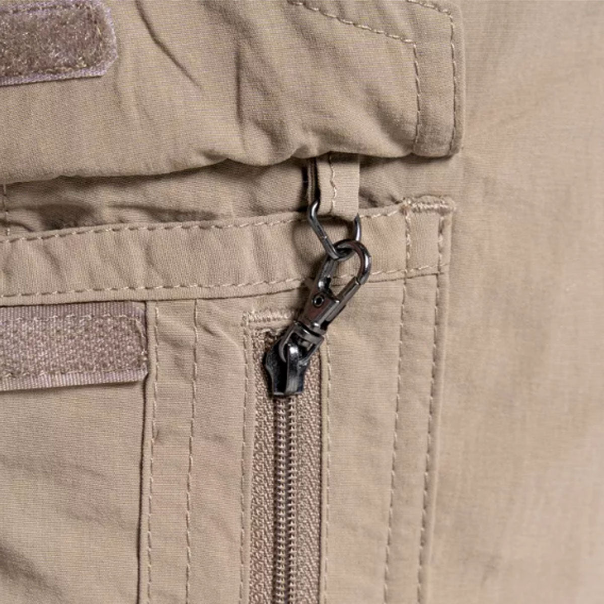Pebble - Close up - Craghoppers Mens Convertible Hiking Trousers