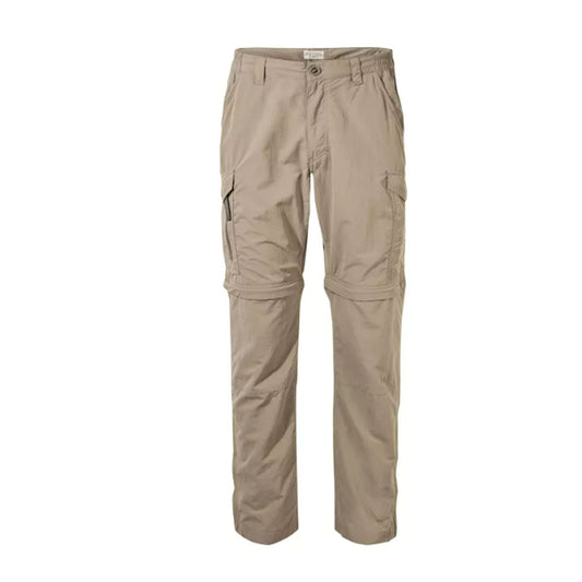 Pebble - Front - Craghoppers Mens Convertible Hiking Trousers