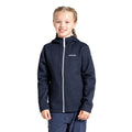 Blue Navy - Back - Craghoppers Childrens-Kids Shiloh Marl Hooded Fleece Jacket