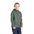 Spruce Green - Back - Craghoppers Childrens-Kids Shiloh Marl Hooded Fleece Jacket