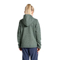 Spruce Green - Side - Craghoppers Childrens-Kids Shiloh Marl Hooded Fleece Jacket
