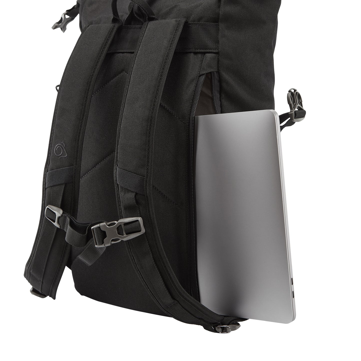 Black - Lifestyle - Craghoppers Kiwi Classic Roll Top Backpack