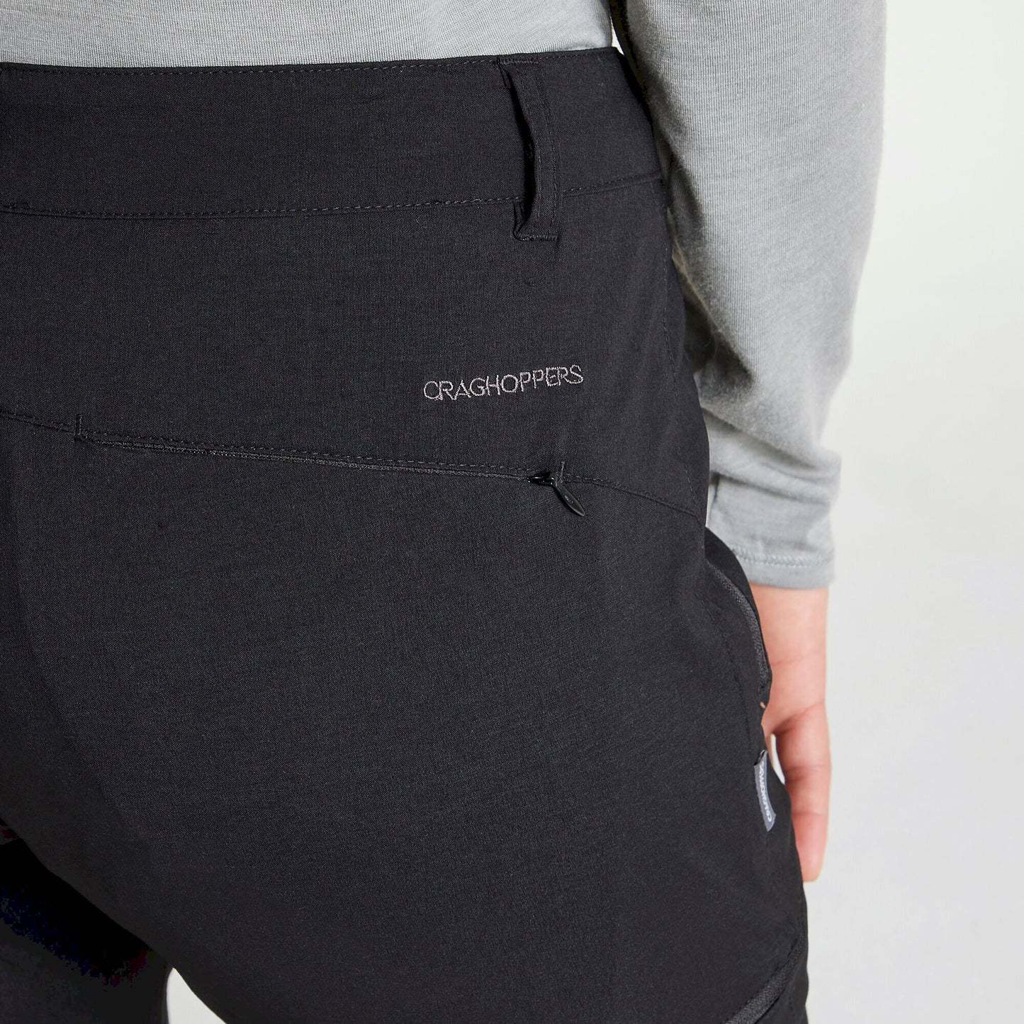 Black - Back - Craghoppers Womens-Ladies Expert Kiwi Pro Stretch Trousers