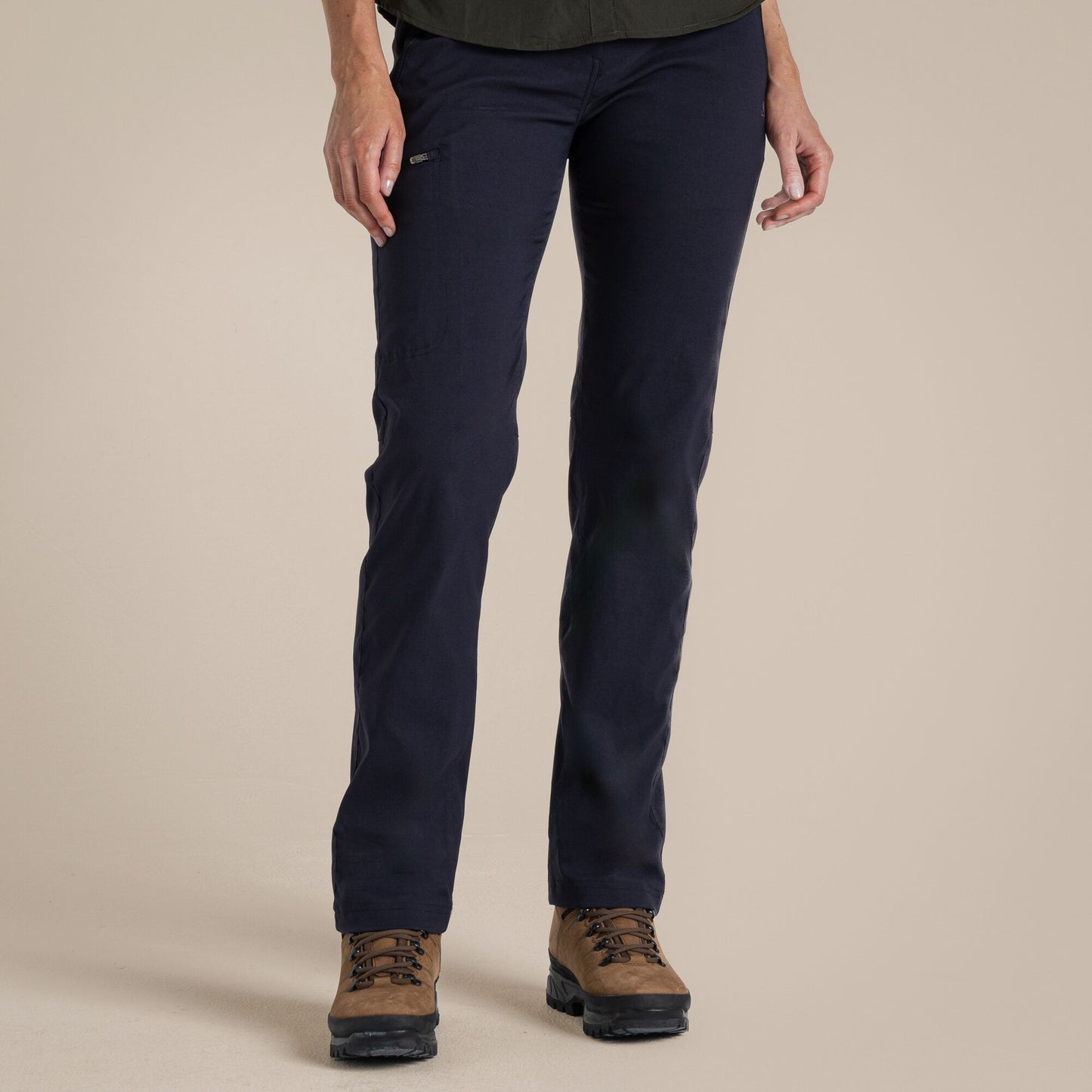 Dark Navy - Pack Shot - Craghoppers Womens-Ladies Expert Kiwi Pro Stretch Trousers