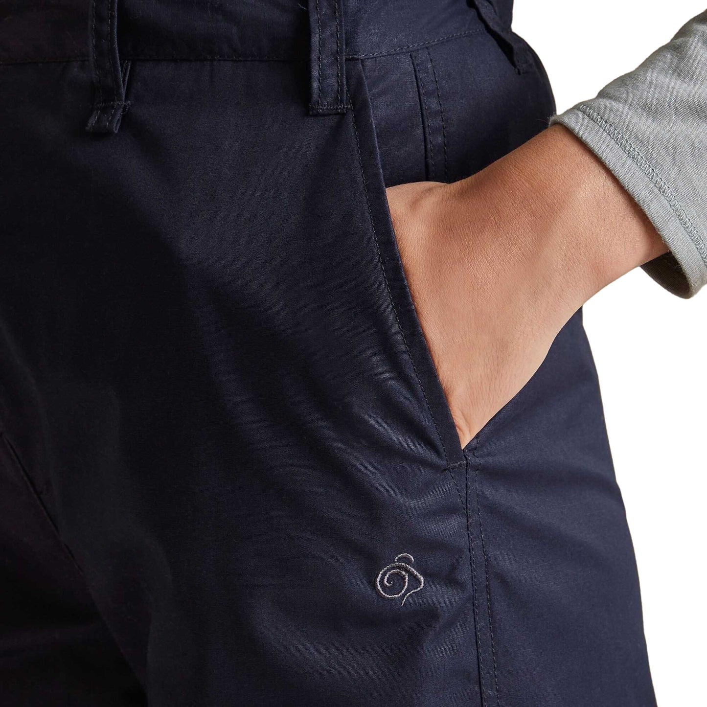 Dark Navy - Pack Shot - Craghoppers Womens-Ladies Expert Kiwi Convertible Trousers