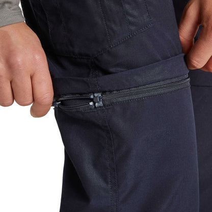 Dark Navy - Close up - Craghoppers Womens-Ladies Expert Kiwi Convertible Trousers