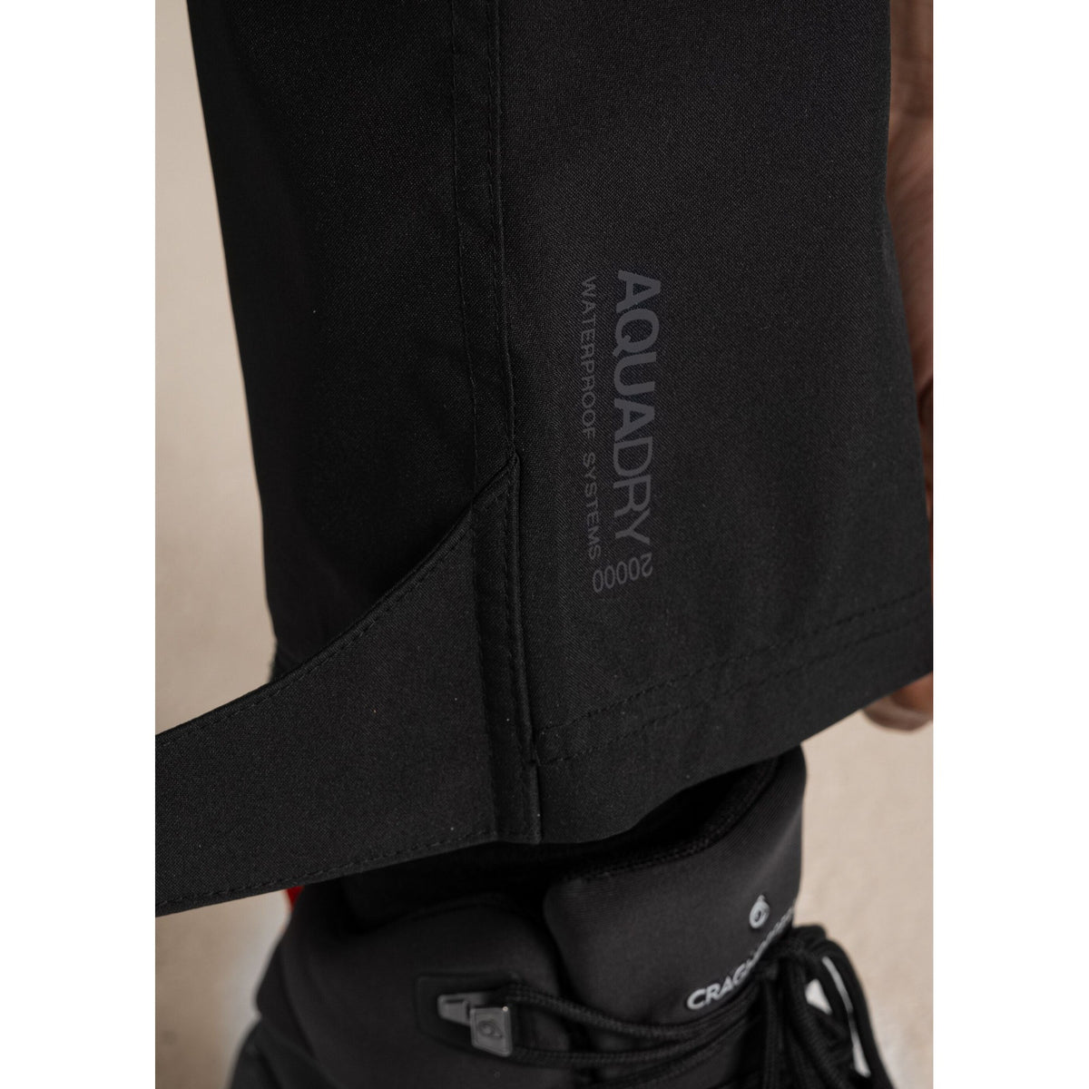 Black - Close up - Craghoppers Womens-Ladies Airedale II Waterproof Trousers