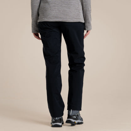 Black - Close up - Craghoppers Womens-Ladies Aysgarth II Waterproof Trousers