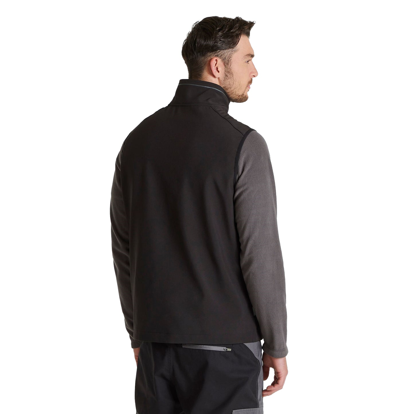 Black - Back - Craghoppers Mens Expert Basecamp Softshell Gilet