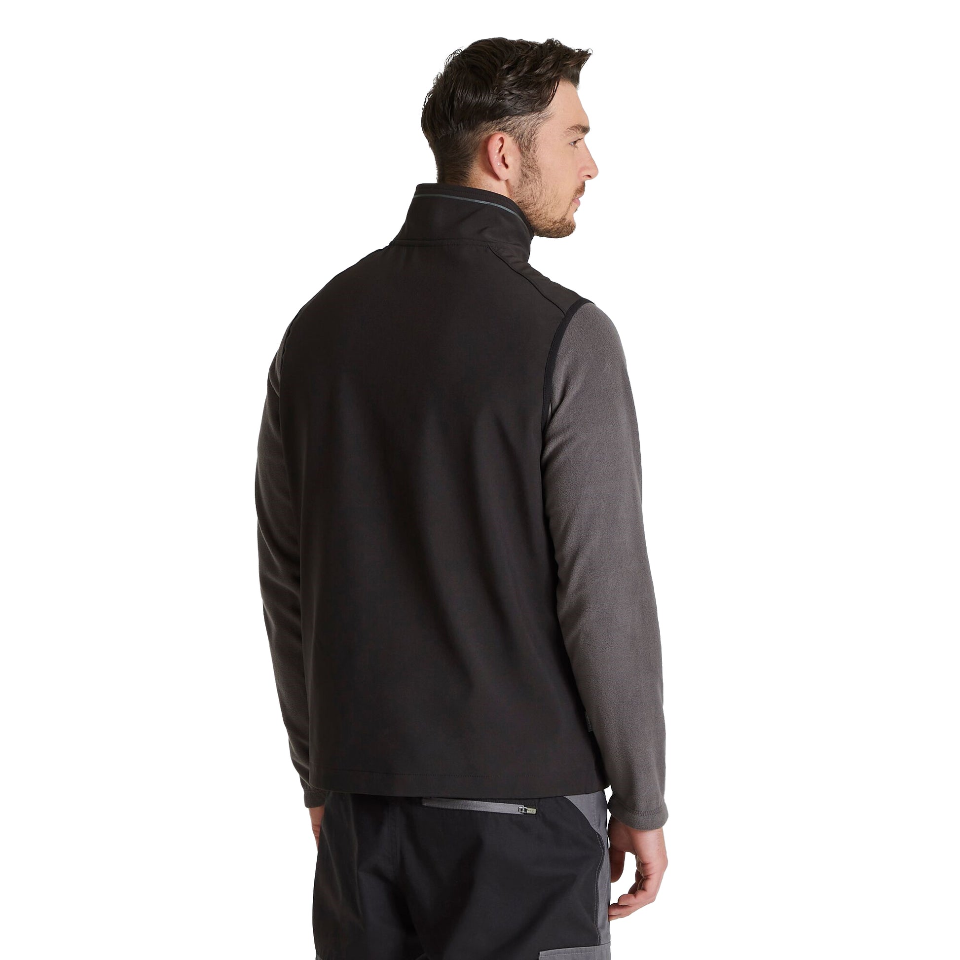Black - Back - Craghoppers Mens Expert Basecamp Softshell Gilet